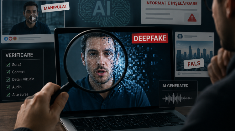 Cum identifici conținut înșelător generat sau manipulat cu AI în online